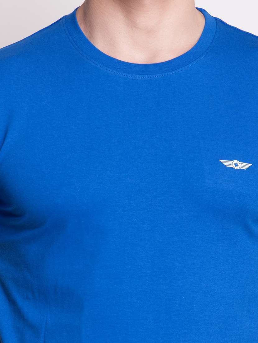 men solid pack of 2 short sleeve t-shirt - 21576369 -  Standard Image - 3