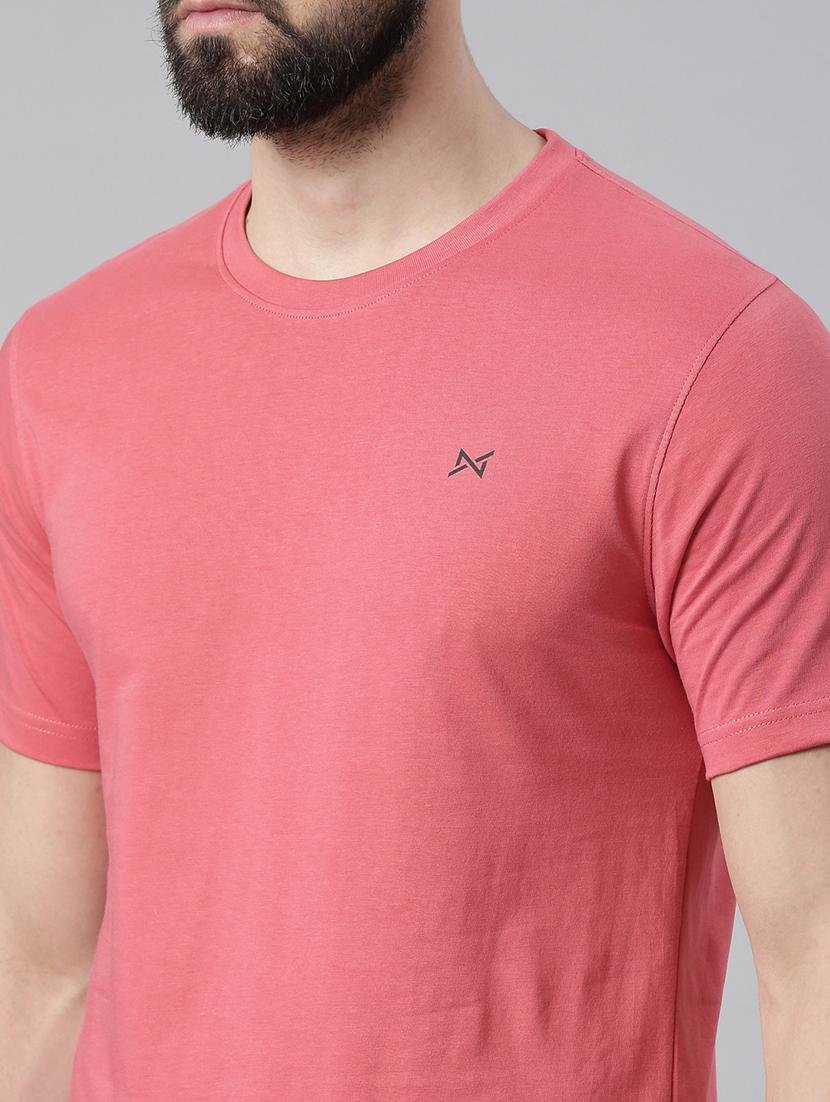 men solid pack of 2 short sleeve t-shirt - 21576382 -  Standard Image - 3