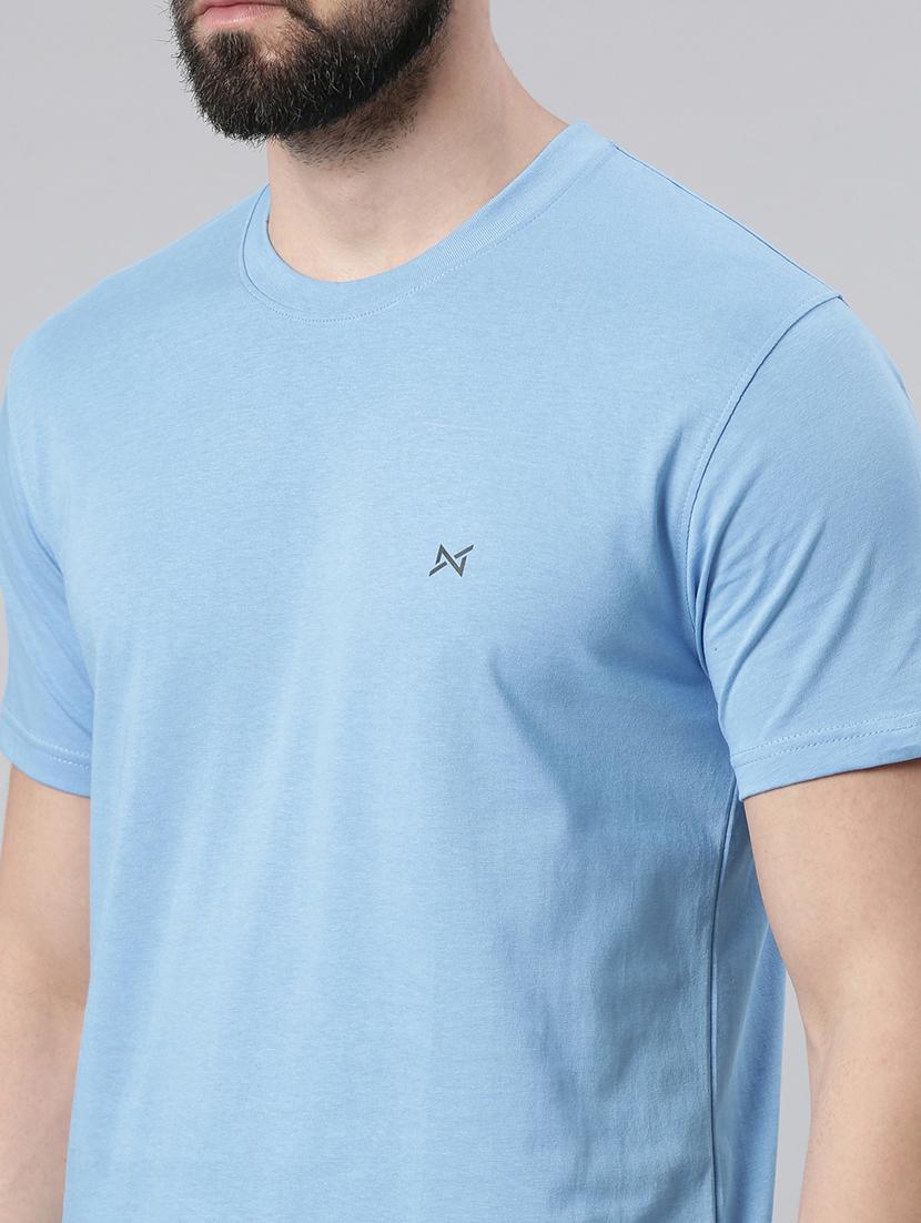 men solid pack of 3 short sleeve t-shirt - 21576388 -  Standard Image - 3