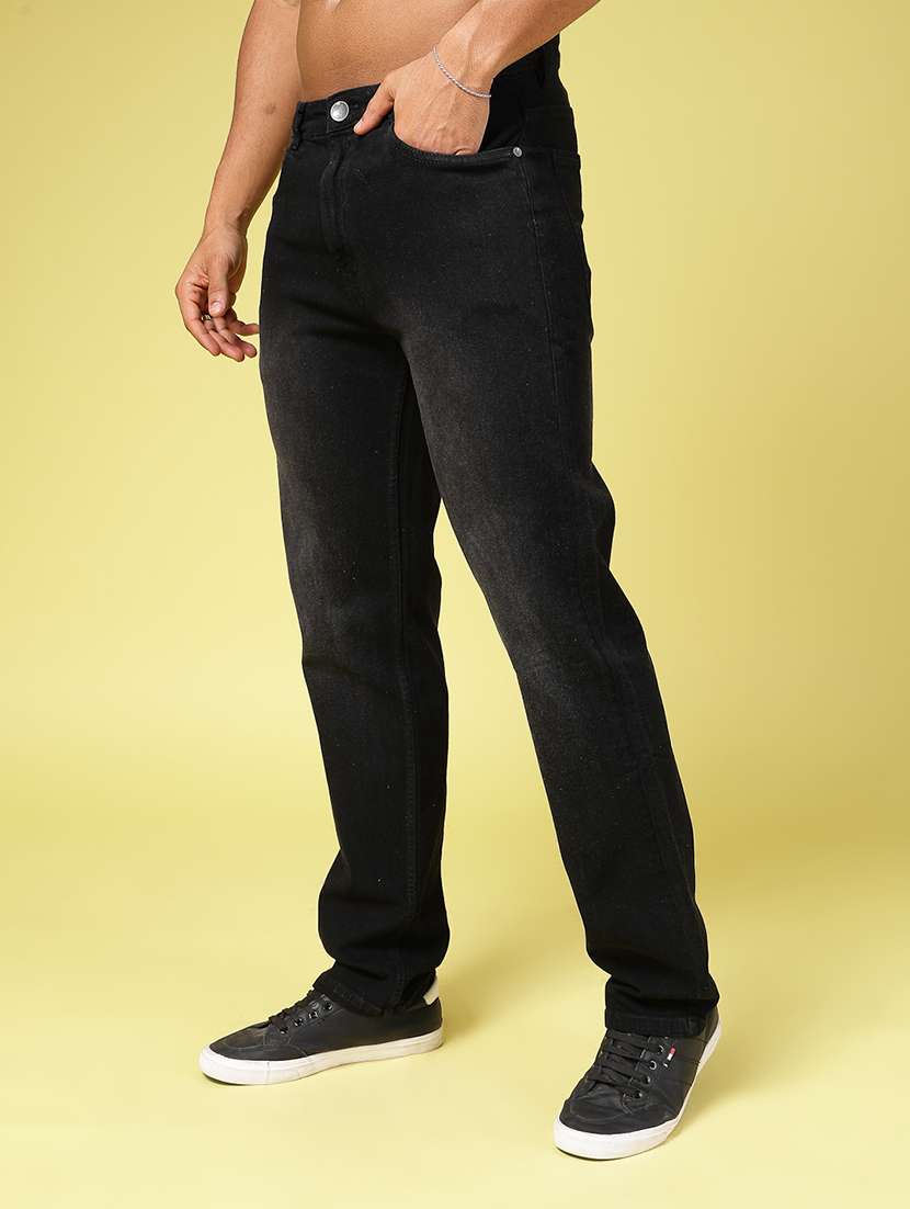 men washed regular fit denim jeans - 21577197 - Standard Image - 3