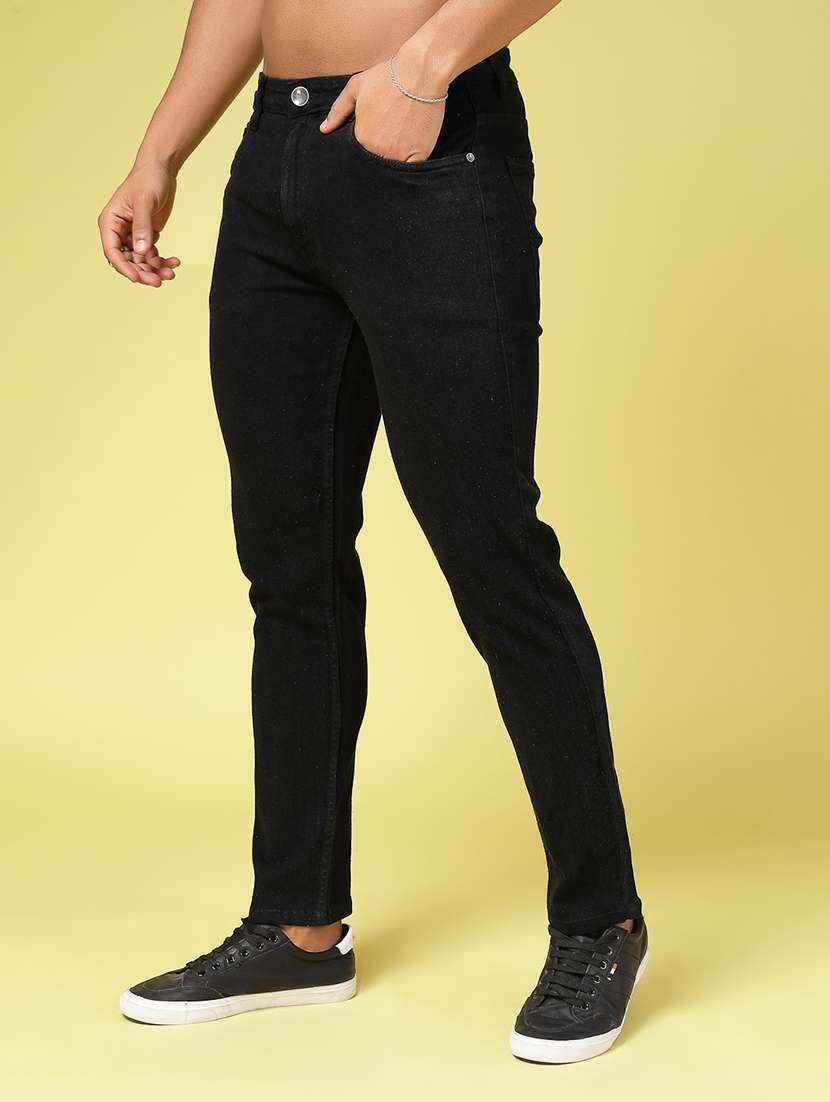 men plain slim fit denim jeans - 21577200 -  Standard Image - 3