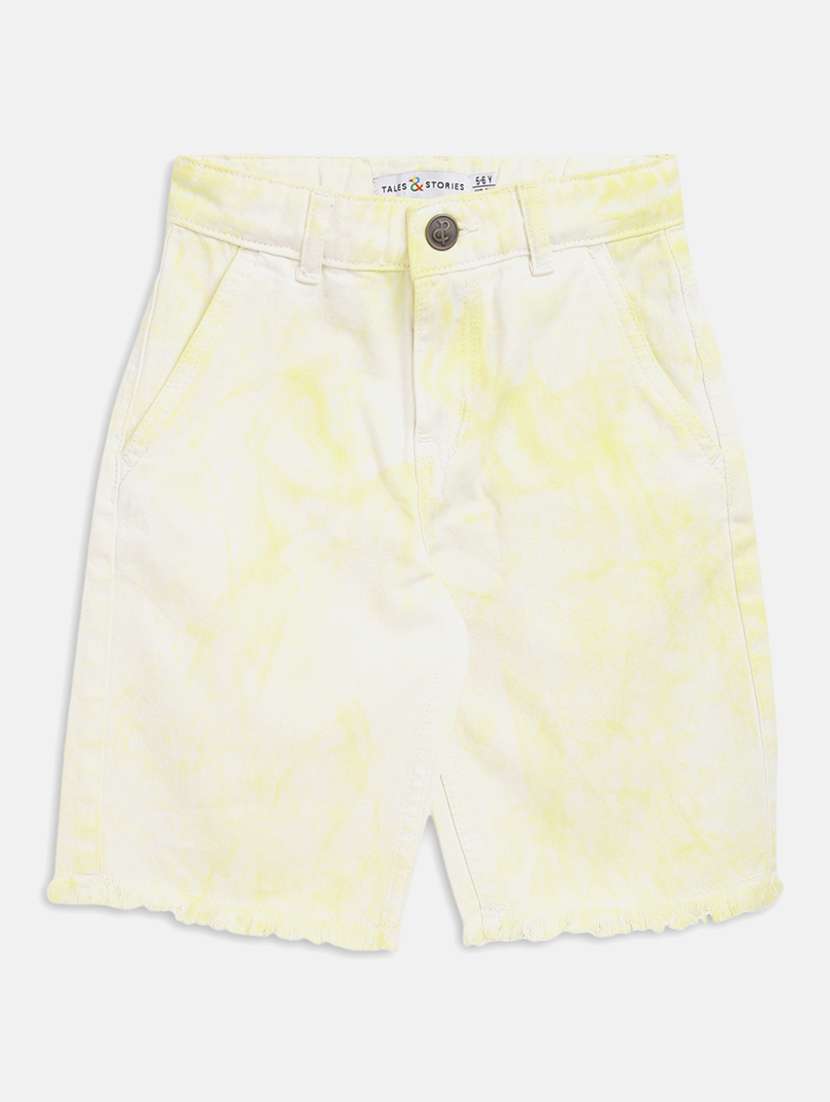 boys tie & dye printed shorts