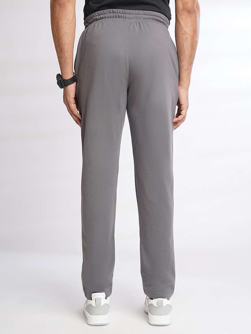 men solid regular fit track pant - 21577269 -  Standard Image - 3