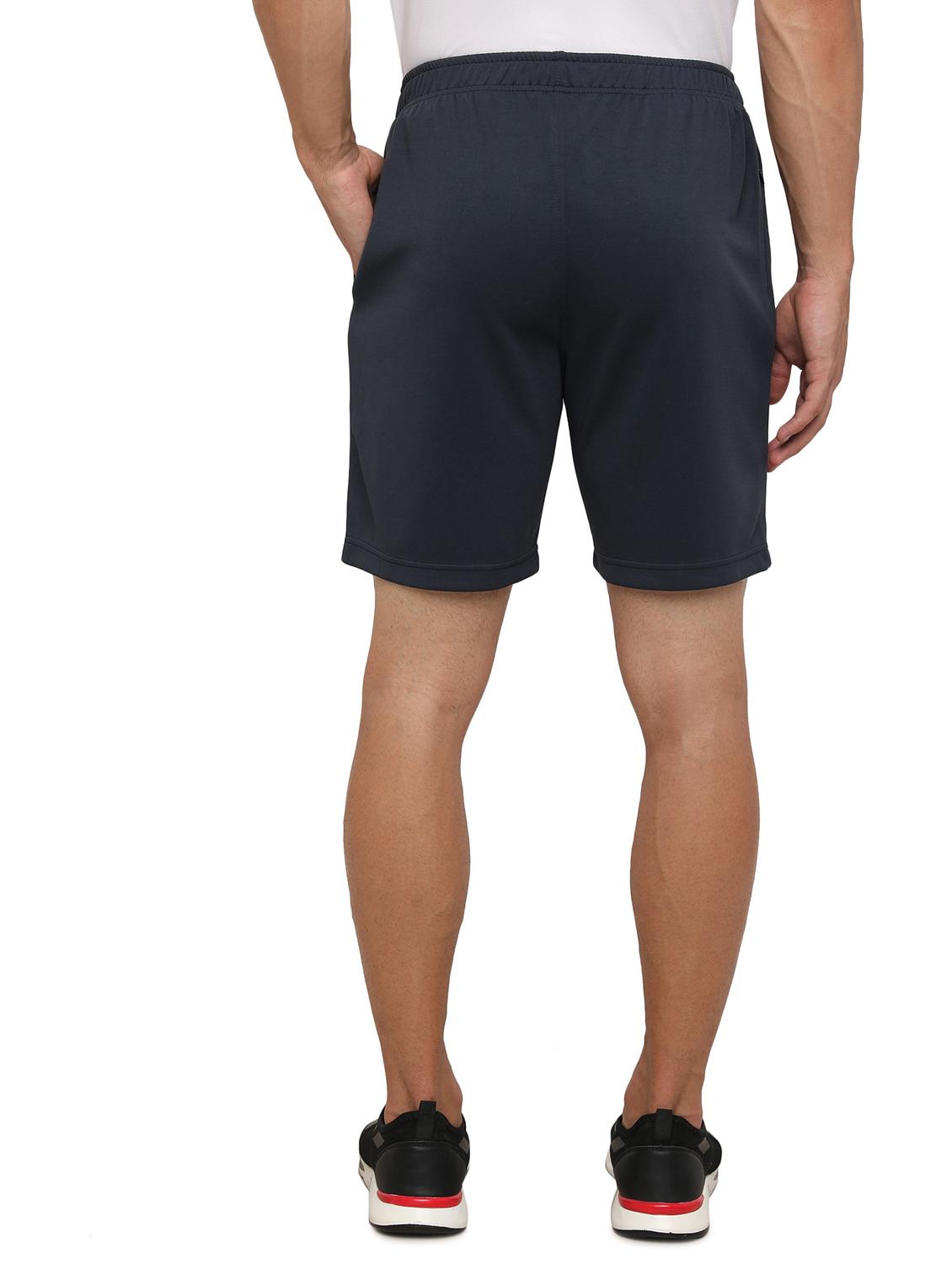 men regular fit plain mid rise shorts - 21577330 - Standard Image - 3