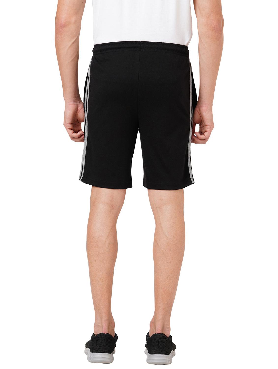 men regular fit plain mid rise shorts - 21577331 - Standard Image - 3