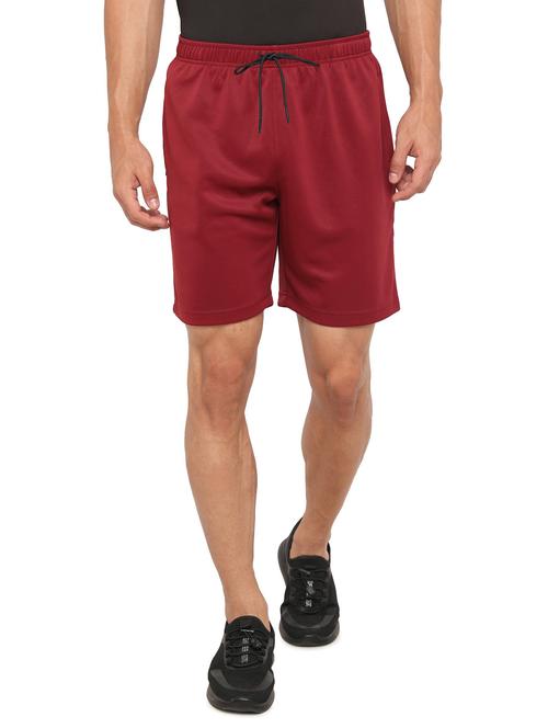 men regular fit plain mid rise shorts - 21577339 - Standard Image - 0