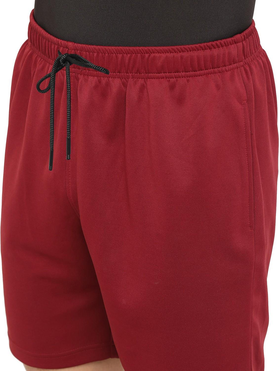 men regular fit plain mid rise shorts - 21577339 - Standard Image - 5