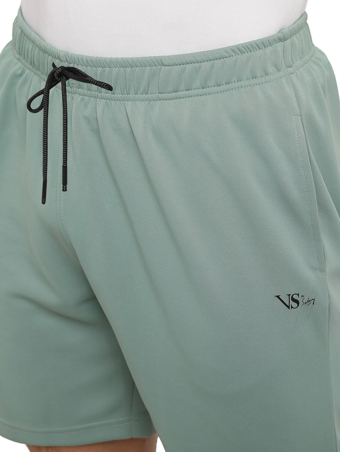 men regular fit plain mid rise shorts - 21577340 - Standard Image - 5