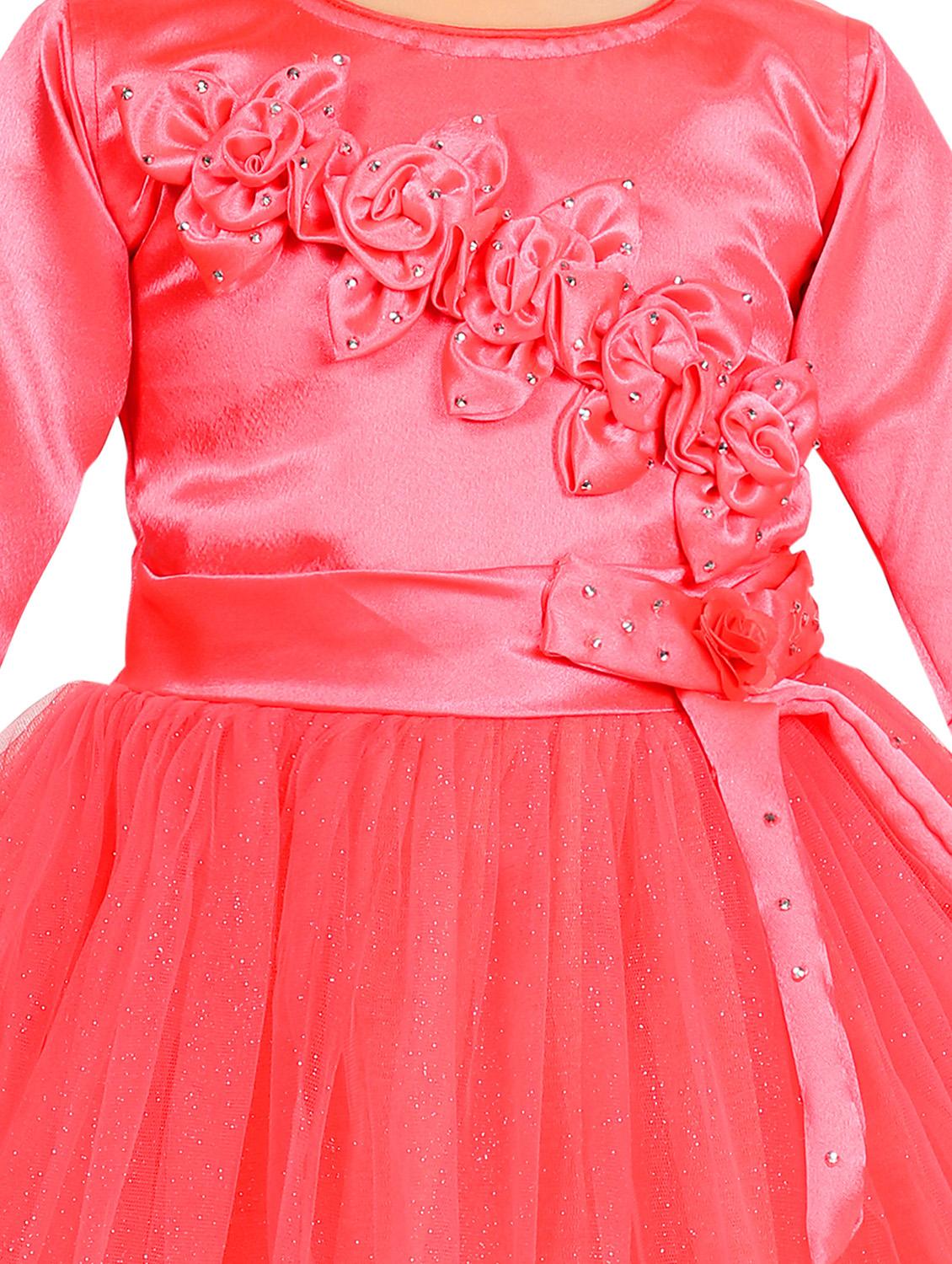 girls glittery detailed sleeveless frock - 21577413 - Standard Image - 3