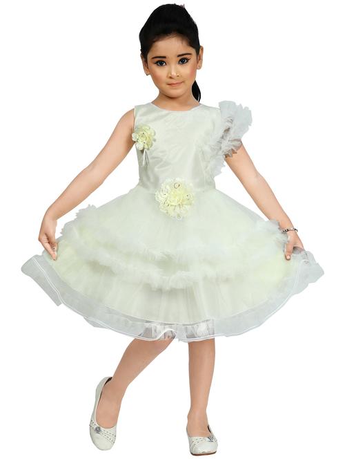 girls glitter detailed sleeveless frock - 21577425 -  Standard Image - 0