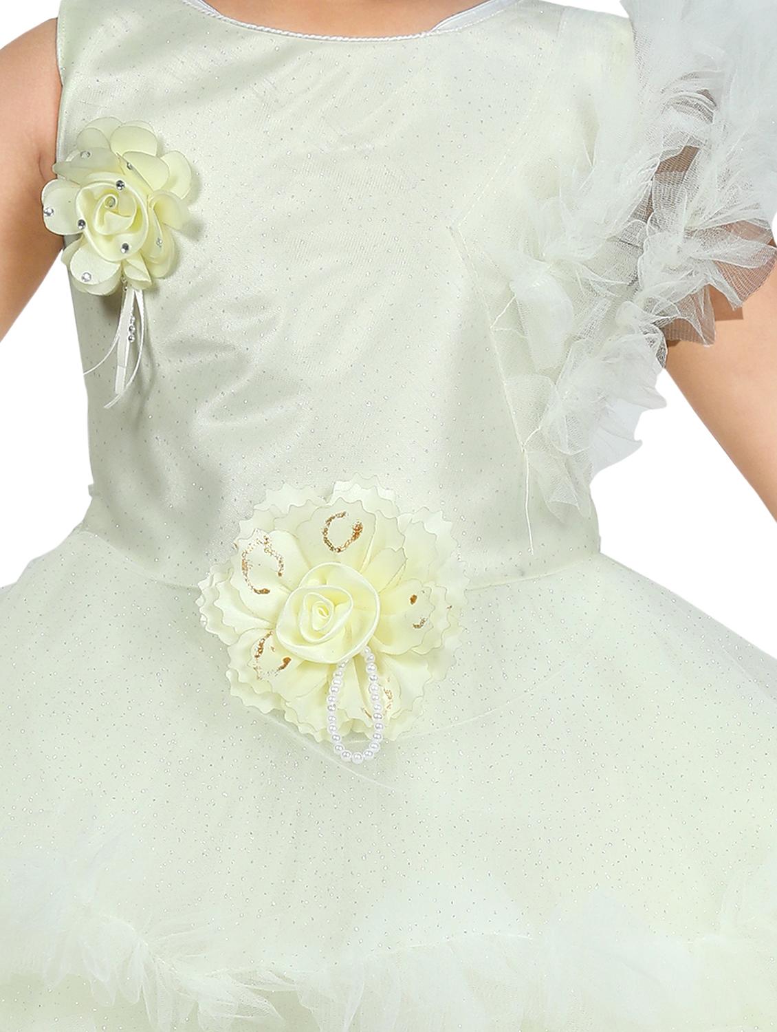 girls glitter detailed sleeveless frock - 21577425 - Standard Image - 3