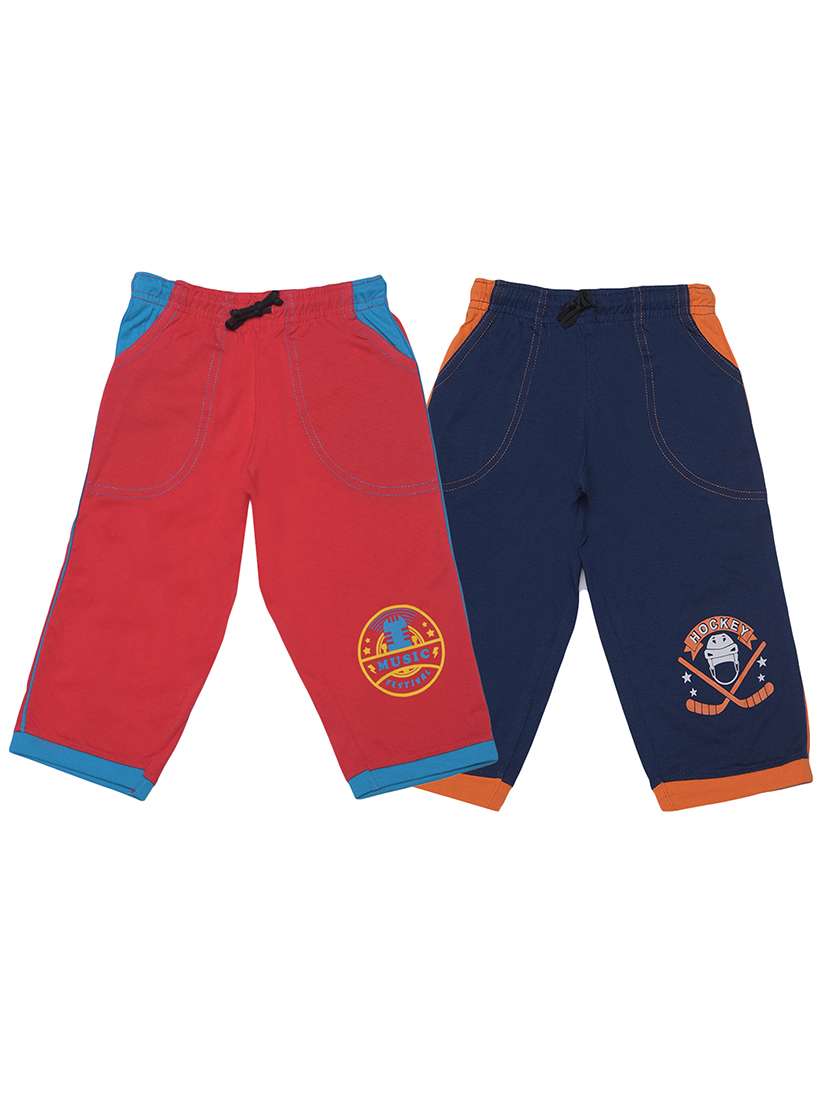 boys pack of 2 placement printed drawstring three-fourths