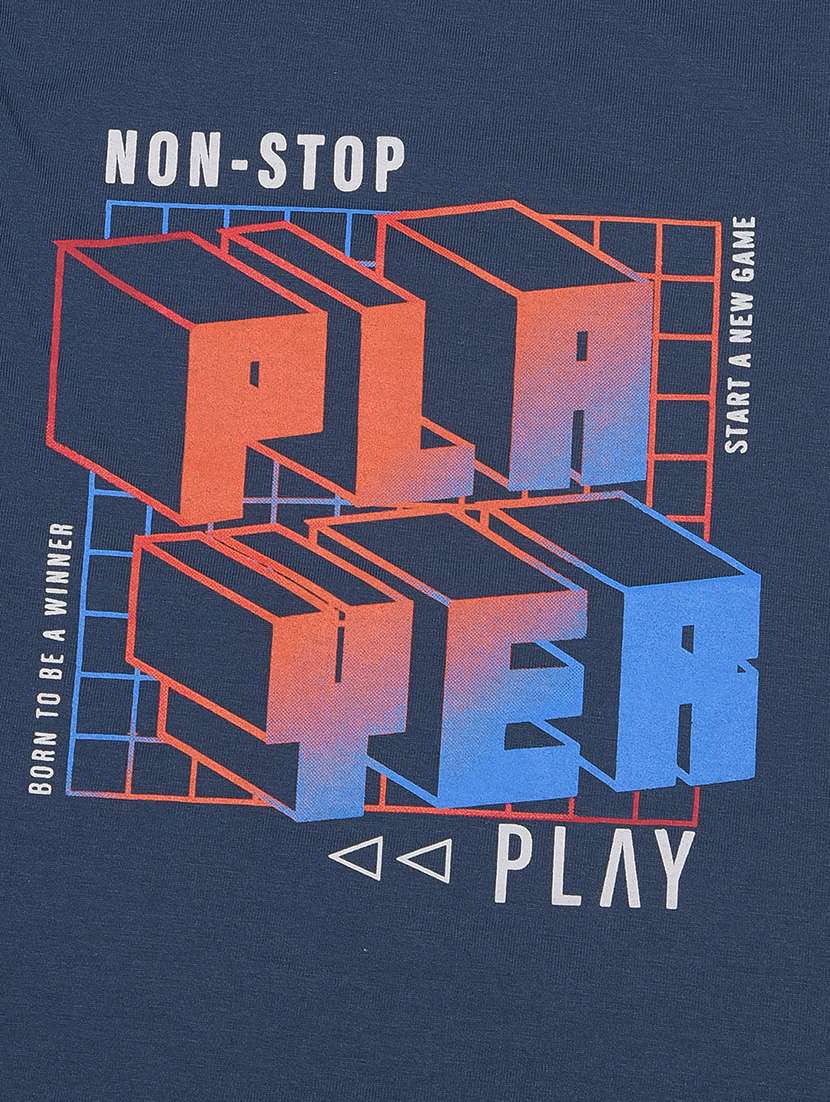 boys pack of 3 round neck printed sleeveless t-shirt - 21577864 -  Standard Image - 3