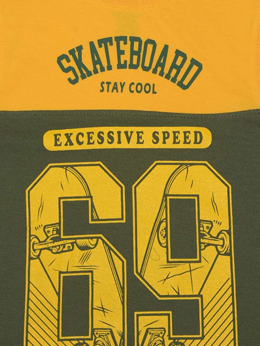 boy printed round neck sleeveless t-shirt - 21577934 -  Standard Image - 3