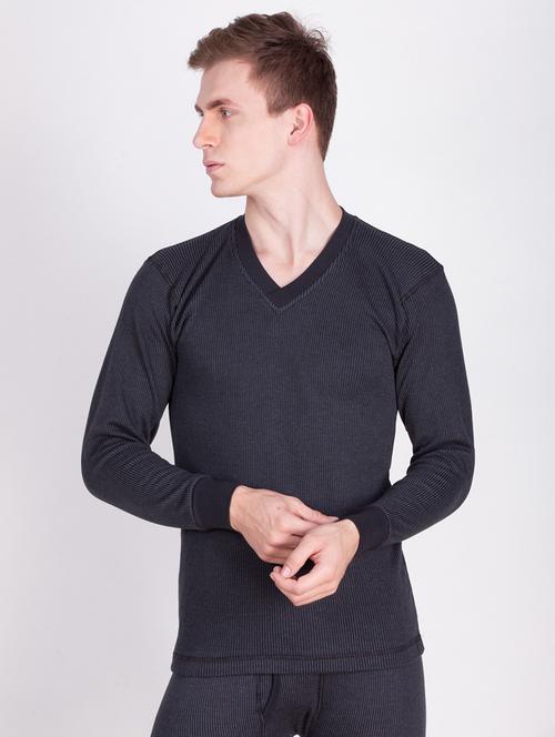 men solid full sleeve thermal set - 21578082 - Standard Image - 0