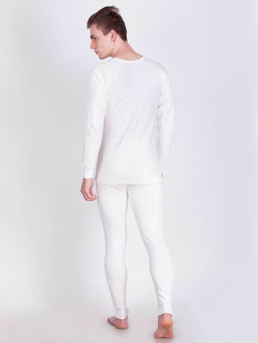men solid full sleeve thermal set - 21578084 -  Standard Image - 3