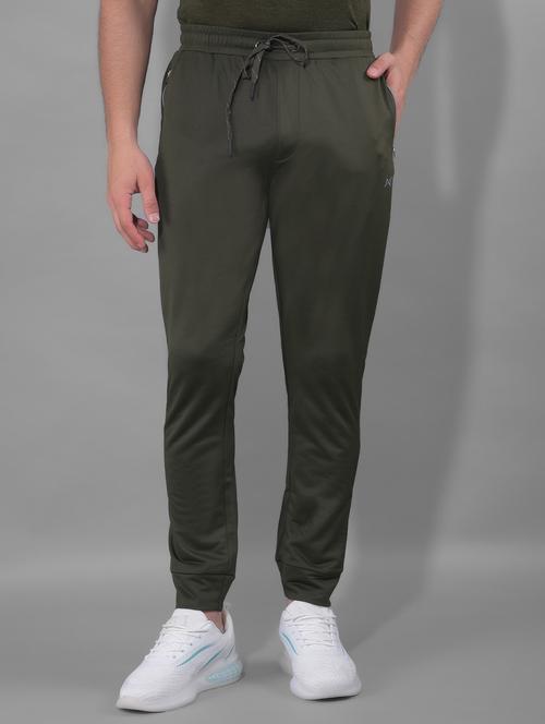 olive polyester joggers - 21578102 - Standard Image - 0