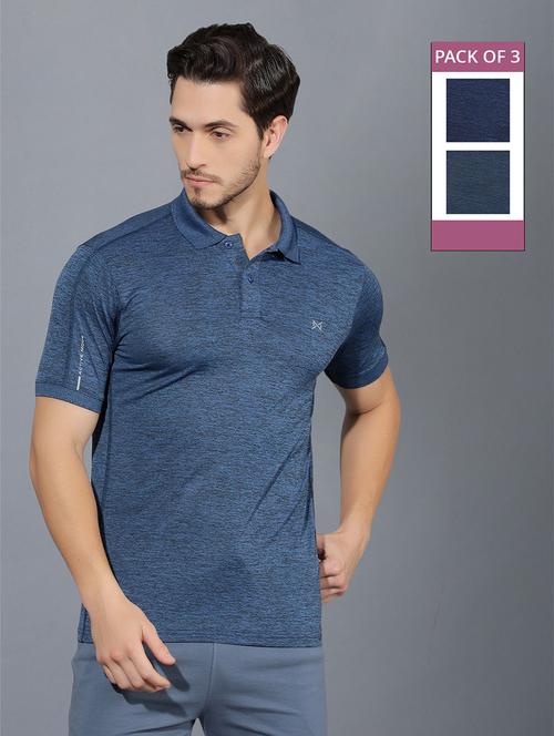 men pack of 3 solid polo t-shirt - 21578156 - Standard Image - 0