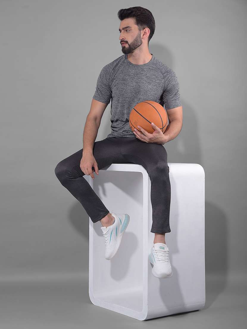 men pack of 2 regular fit solid full length track pants - 21578185 -  Standard Image - 3