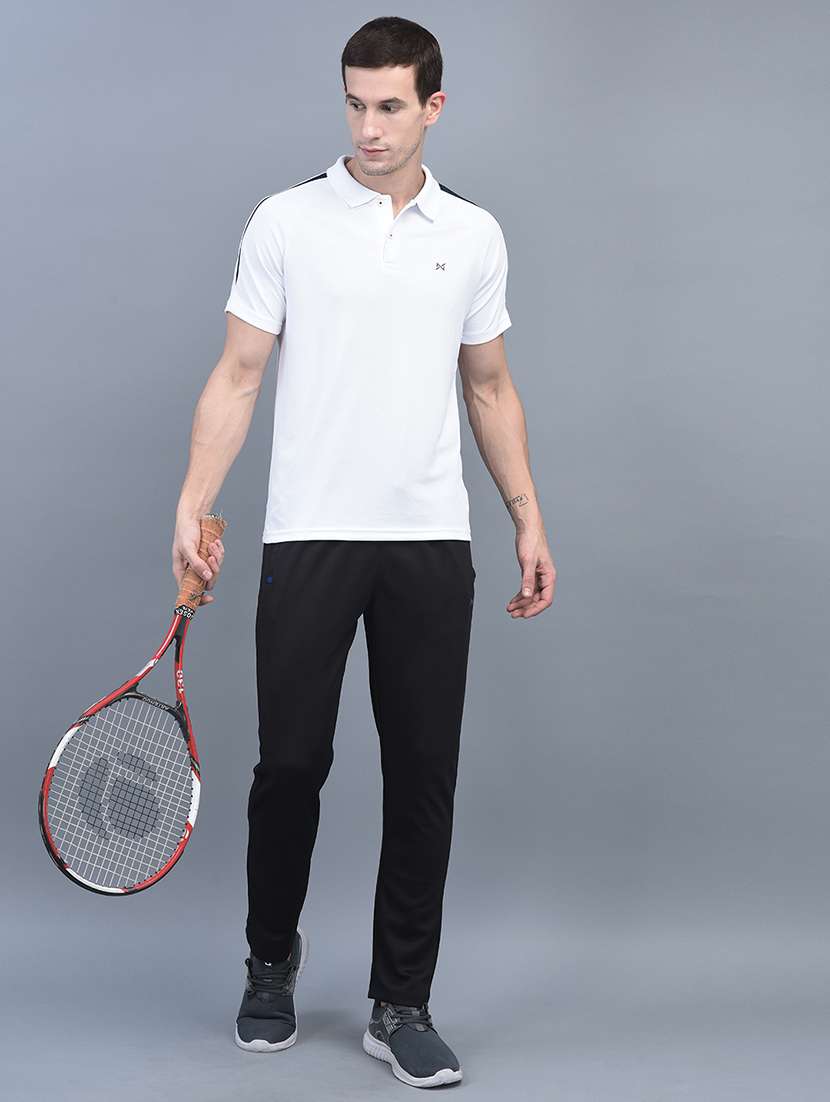 men pack of 2 regular fit solid full length track pants - 21578205 -  Standard Image - 3