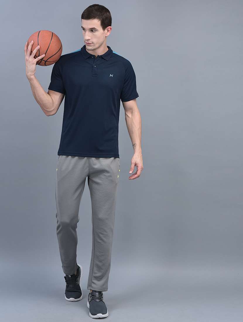 men pack of 2 regular fit solid full length track pants - 21578206 -  Standard Image - 3