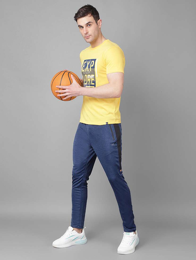 men pack of 2 regular fit solid full length track pants - 21578216 -  Standard Image - 3