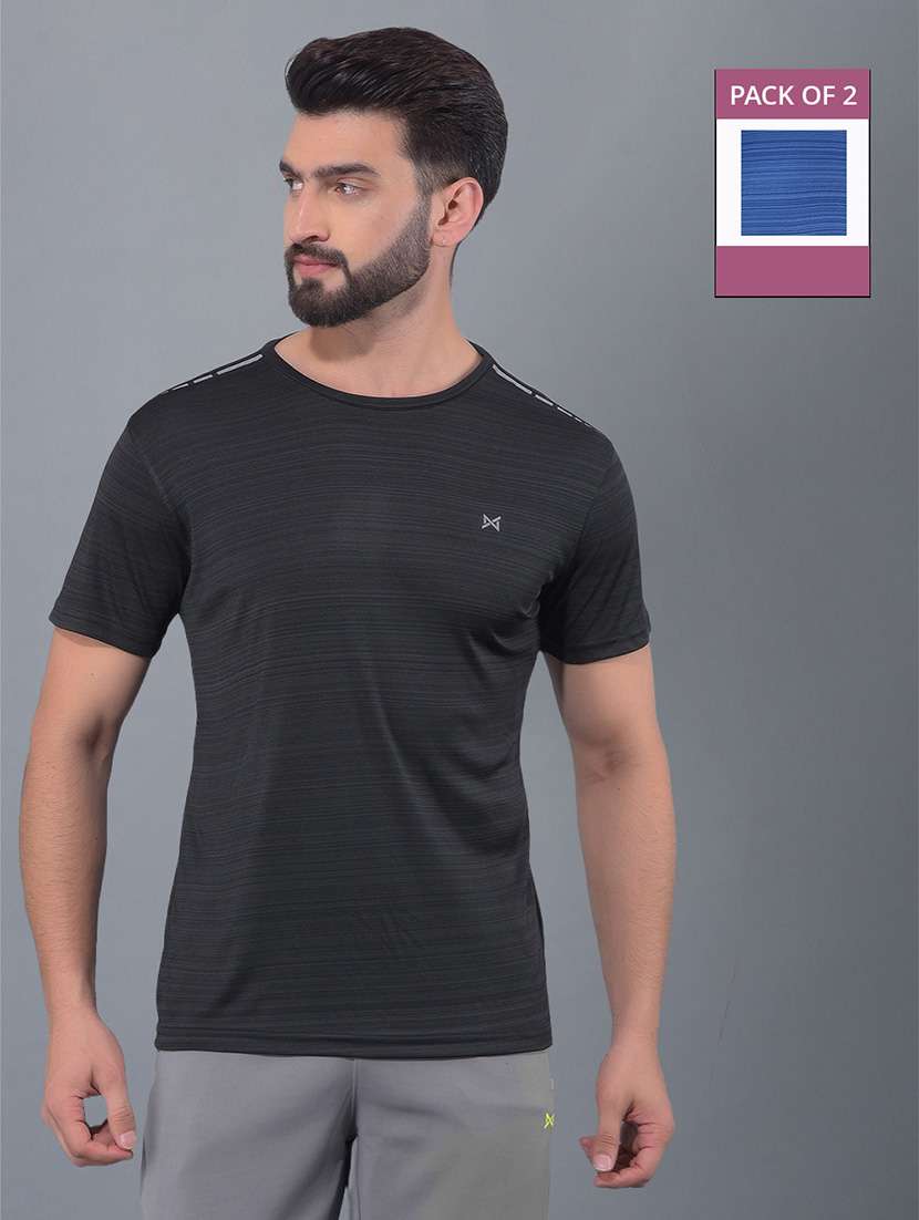 men pack of 2 regular fit sports t-shirt - 21578268 -  Zoom Image - 0