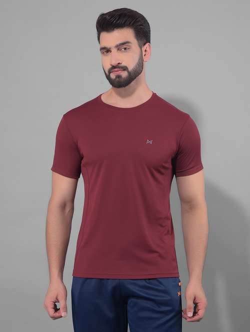 men regular fit short sleeves solid sports t-shirts - 21578275 -  Standard Image - 0