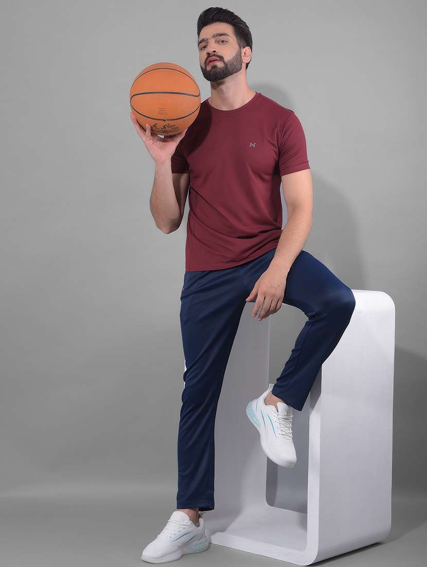 men regular fit short sleeves solid sports t-shirts - 21578275 -  Standard Image - 3
