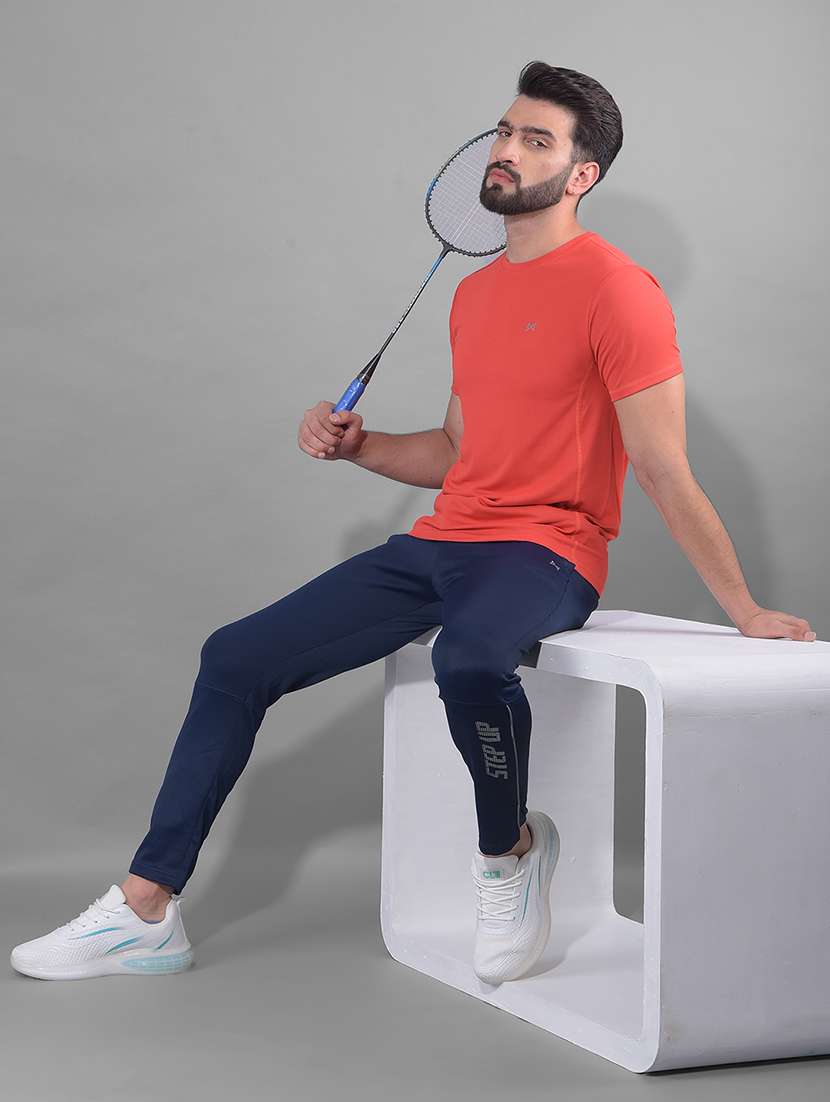 men pack of 2 solid regular fit short sleeves sports t-shirts - 21578277 -  Standard Image - 3