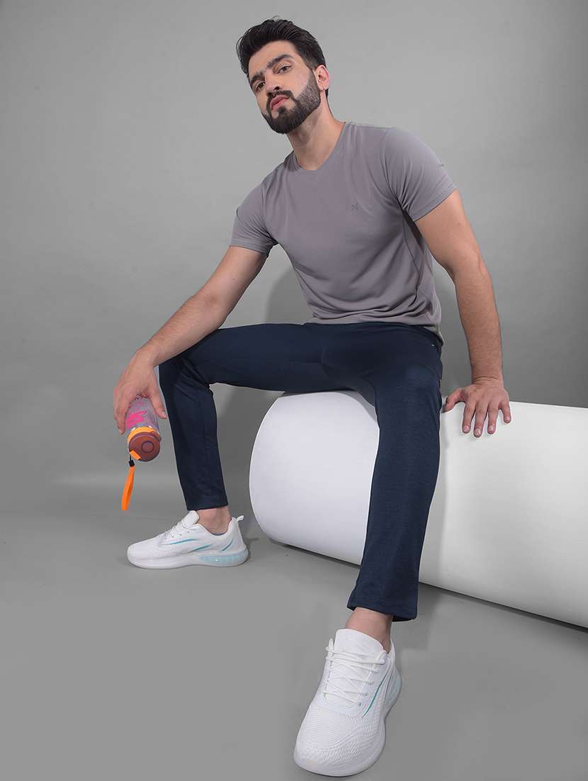 men pack of 3 solid regular fit short sleeves sports t-shirts - 21578283 -  Standard Image - 3