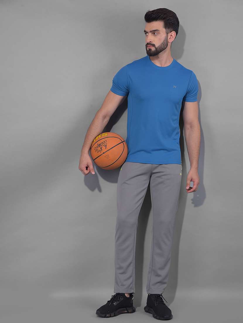 men pack of 3 solid regular fit short sleeves sports t-shirts - 21578284 -  Standard Image - 3