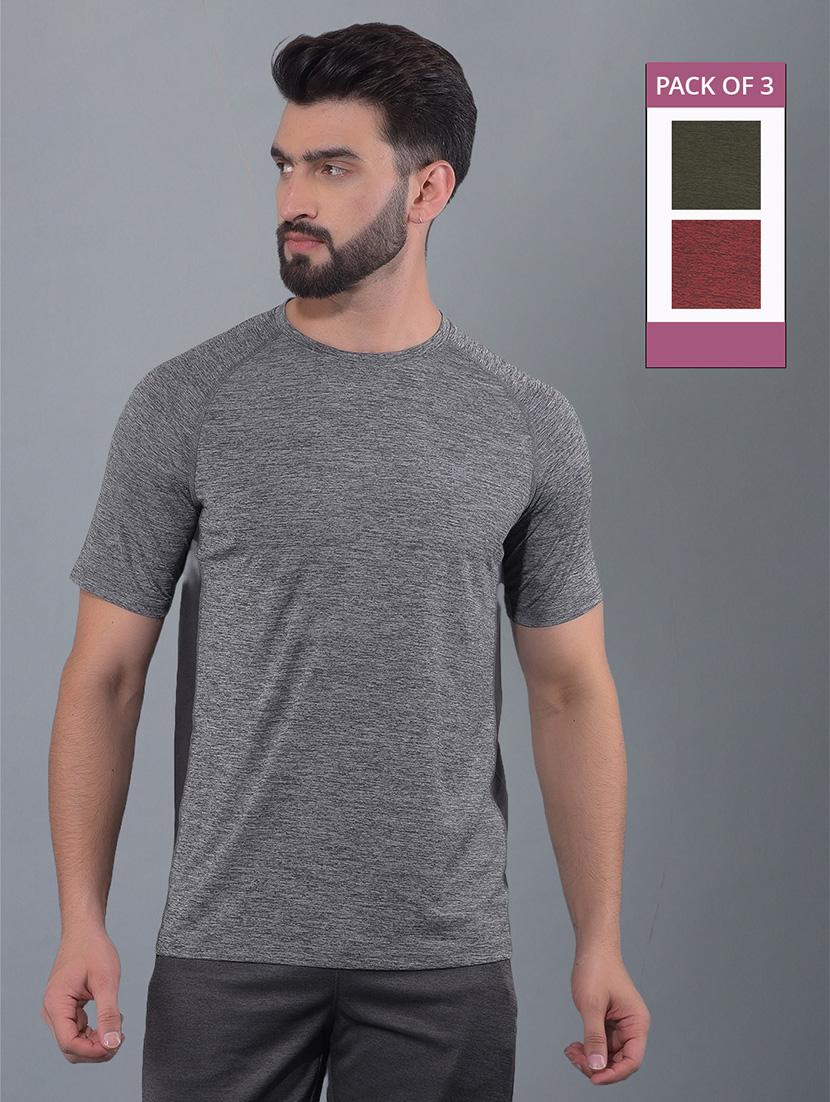 men pack of 3 regular fit sports t-shirt - 21578292 -  Zoom Image - 0
