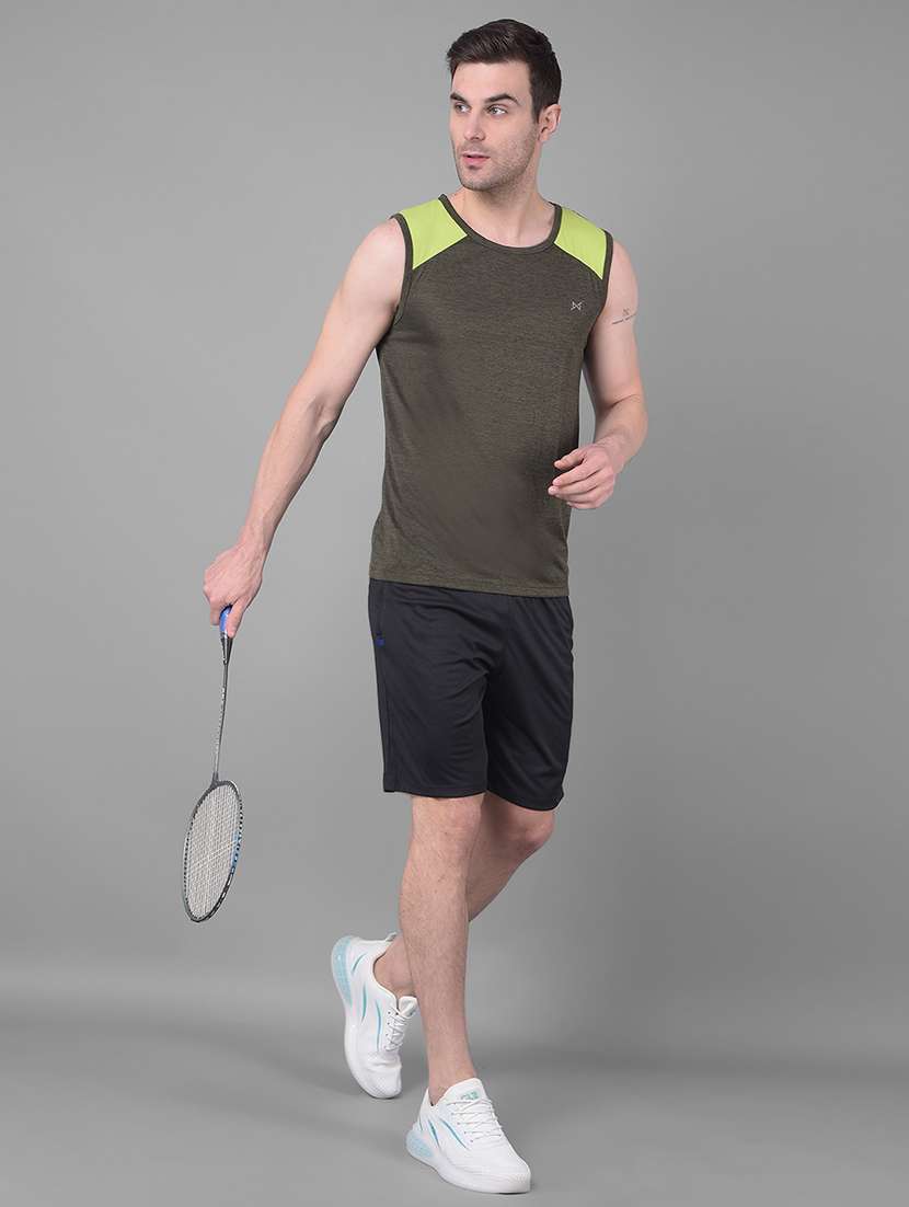 men pack of 2 regular fit sleeveless color block sports t-shirts - 21578320 -  Standard Image - 3