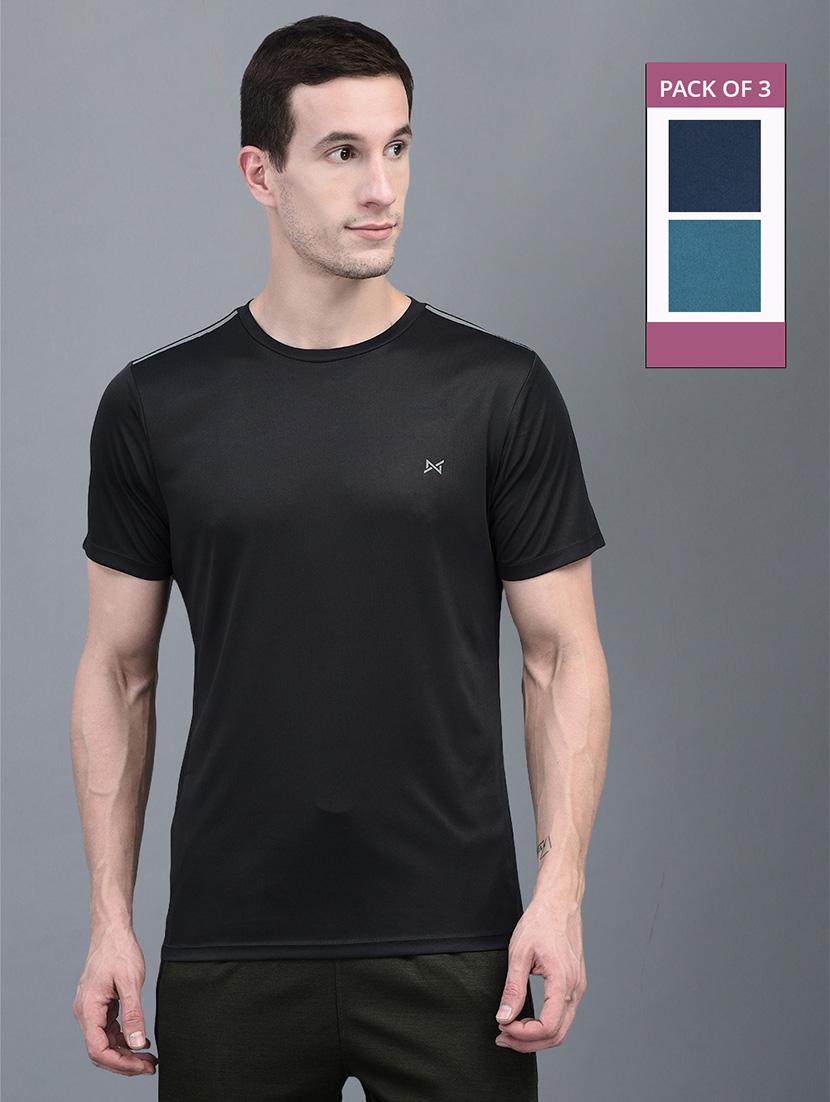 men pack of 3 regular fit short sleeves sports t-shirts - 21578329 -  Zoom Image - 0