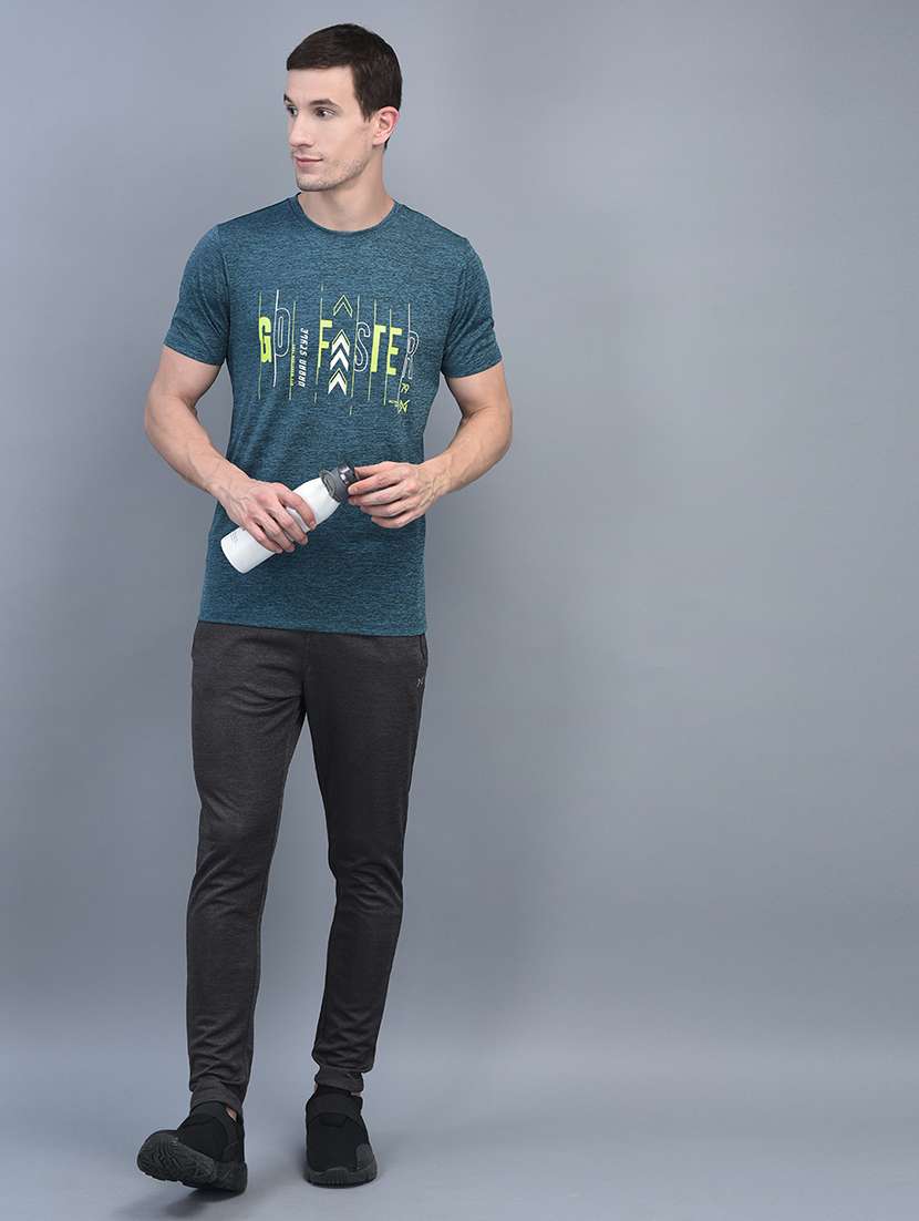 men pack of 2 front printed regular fit short sleeves sports t-shirts - 21578330 -  Standard Image - 3