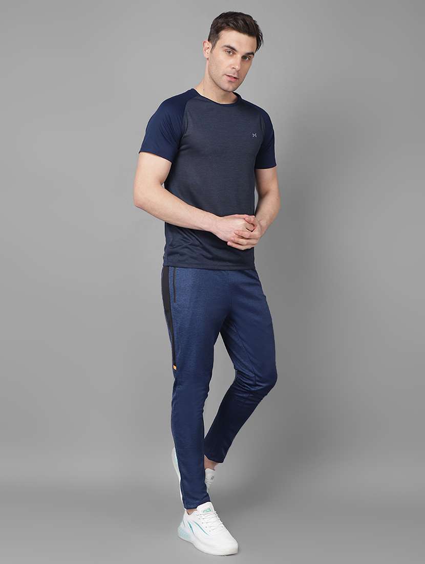 men pack of 2 regular fit color block sports t-shirts - 21578341 -  Standard Image - 3