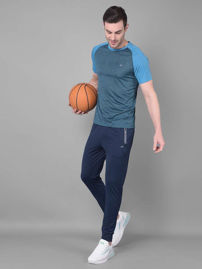 men pack of 2 regular fit color block sports t-shirts - 21578343 -  Standard Image - 3