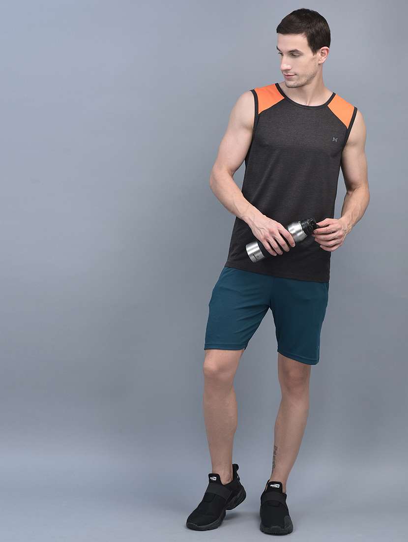 men pack of 2 solid regular fit shorts - 21578407 - Standard Image - 3