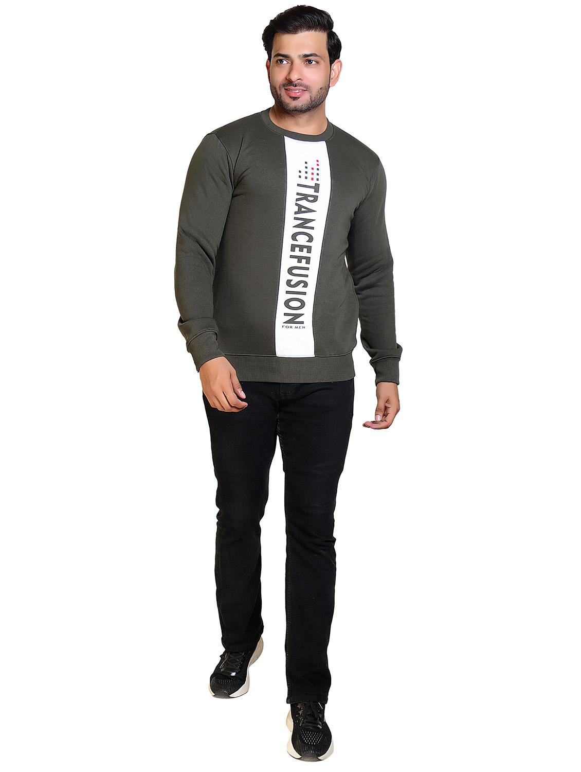 men color block round neck long sleeve sweatshirt - 21578426 - Standard Image - 3