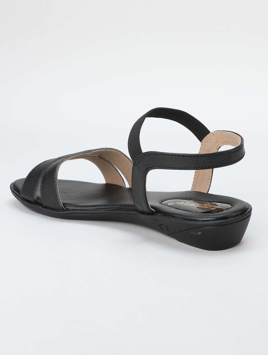 women black ankle strap sandal - 21578445 -  Standard Image - 3