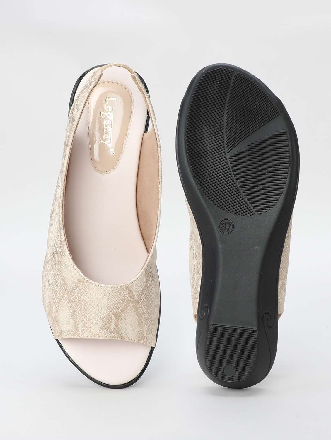 women beige ankle strap sandal - 21578447 -  Standard Image - 5