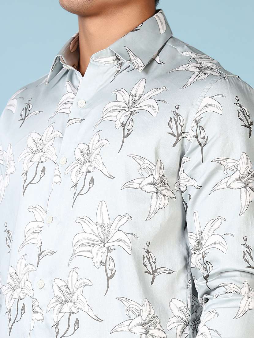 men floral long sleeve casual shirt - 21578457 -  Standard Image - 5