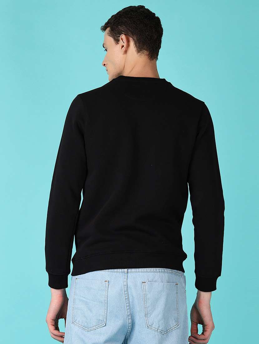 men long sleeves front print sweatshirt - 21578466 -  Standard Image - 3