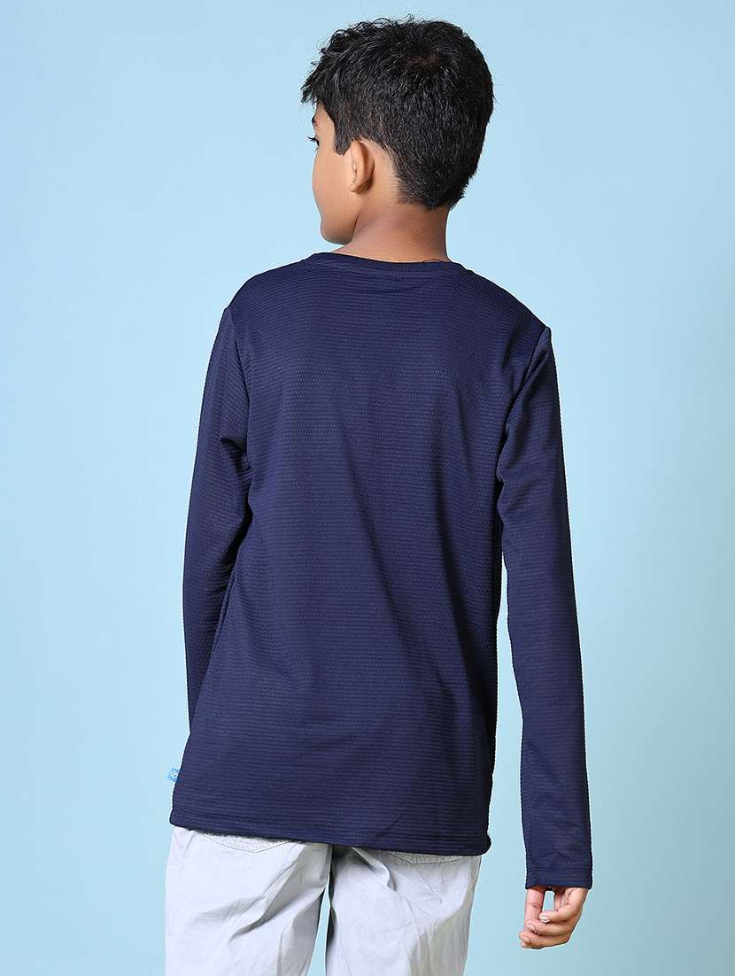 boys long sleeves plain t-shirt - 21578503 -  Standard Image - 3