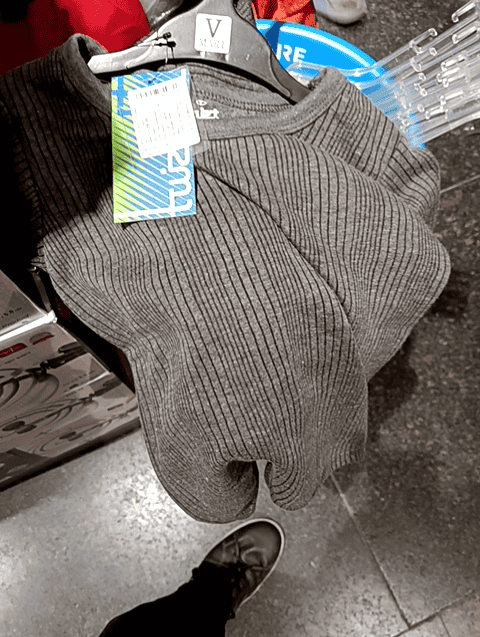 charcoal melange poly cotton thermal - 21578506 - Standard Image - 0