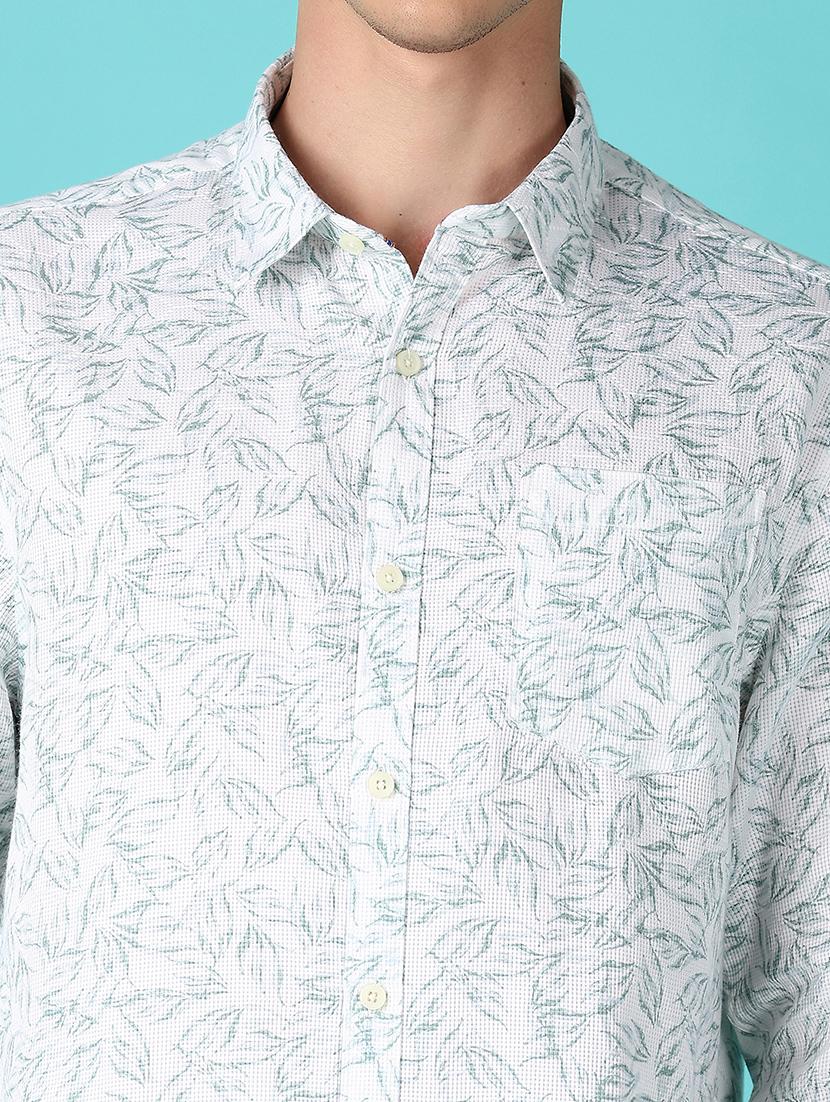men printed collared long sleeves casual shirt - 21578511 - Standard Image - 5