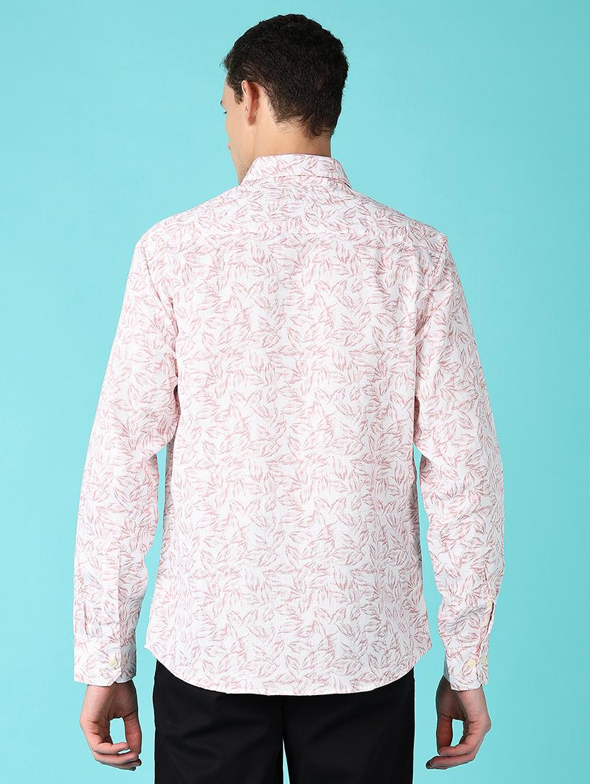 men printed collared long sleeves casual shirt - 21578512 - Standard Image - 3