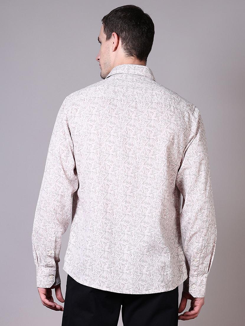 men printed collared long sleeves casual shirt - 21578513 - Standard Image - 3