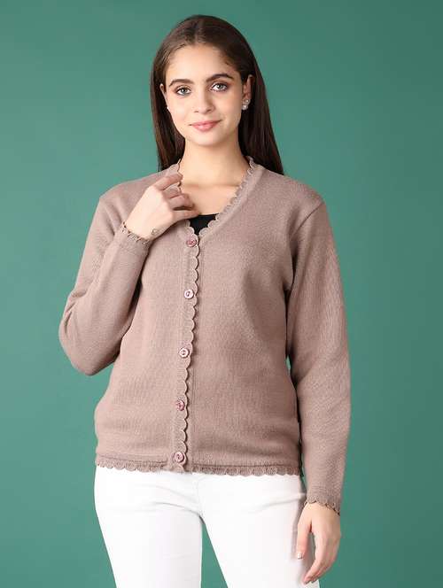 women solid long sleeve cardigan - 21578520 -  Standard Image - 0